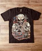 t-shirt, skull, no talk no look no hear, biker, rocker, man, Ophalen of Verzenden, Nieuw, Overige maten, Zwart