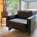 Lounge stoel anthraciet, Huis en Inrichting, Fauteuils, 75 tot 100 cm, Metaal, 75 tot 100 cm, Zo goed als nieuw
