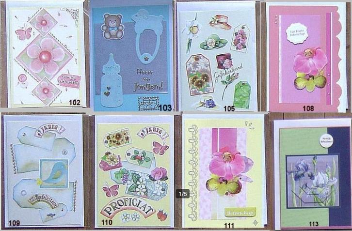 Mooie kaarten zelf gemaakt € 1,00 per stuk, Hobby en Vrije tijd, Kaarten | Zelfgemaakt, Nieuw, Overige thema's, Verzenden