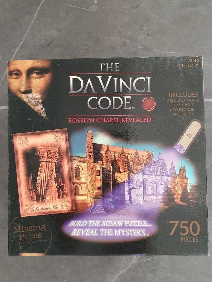 De Davinci code (164), Hobby en Vrije tijd, Denksport en Puzzels, Zo goed als nieuw, Legpuzzel, 500 t/m 1500 stukjes, Ophalen of Verzenden