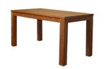 Massief teak houten tafel 140x90, Huis en Inrichting, Tafels | Eettafels, Ophalen, Gebruikt, 100 tot 150 cm, Teakhout