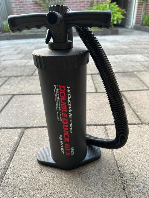 Intex Double Quick III S Handpomp, Caravans en Kamperen, Luchtpompen, Gebruikt, Handmatig, Ophalen of Verzenden