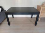 Gratis zwarte eettafel 140 x 84 x 75 cm, Ophalen, Gebruikt, 100 tot 150 cm, 50 tot 100 cm