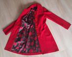 Winterjas wollen lange jas rood Spoom 36 kerst, Kleding | Dames, Spoom, Ophalen of Verzenden, Zo goed als nieuw, Maat 36 (S)