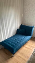 Slaapbank 195x80 cm, Ophalen, Gebruikt, Eenpersoons, Blauw
