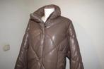 Stand Studio puffer leder look bruin tint heerlijk warm M, Kleding | Dames, Jassen | Winter, Maat 38/40 (M), Bruin, Verzenden