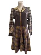 Ivko jurk M, Kleding | Dames, Jurken, Maat 38/40 (M), Bruin, Ivko, Ophalen of Verzenden
