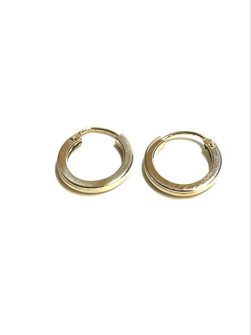 14k gouden oorbellen, Sieraden, Tassen en Uiterlijk, Oorbellen, Zo goed als nieuw, Hangers, Goud, Goud, Ophalen of Verzenden