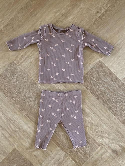 Z.g.a.n. Setje van Next, legging + top, bruin / roze, 56 62, Kinderen en Baby's, Babykleding | Maat 56, Zo goed als nieuw, Meisje