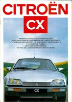 Folder Citroen CX 1986, Gelezen, Citroën, Ophalen of Verzenden