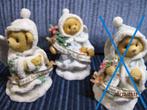 cherished teddies - grace/stormi/merry/olga/sneeuw display/, Ophalen of Verzenden, Zo goed als nieuw, Beeldje, Cherished Teddies