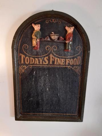 Vintage cafe/pub bord varkens 60x40  beschikbaar voor biedingen