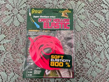 adv 930 / 1 pakje SENSAS CRAZY HOLLOW ELASTIC rose 2,60mm beschikbaar voor biedingen