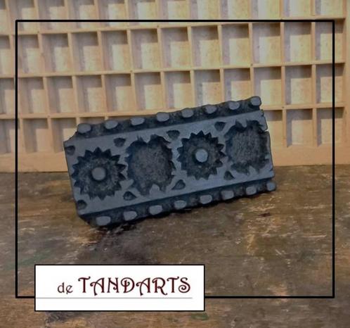 Vintage Houten Textielstempel – 14,5 cm, Huis en Inrichting, Woonaccessoires | Wanddecoraties, Nieuw, Ophalen of Verzenden
