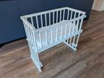 Mooi witte houten co sleeper van merk Teddy B incl matrasje, Ophalen, Gebruikt, Wieg