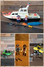 Playmobil politie kustwacht boot amfibie voertuig hovercraft, Ophalen of Verzenden, Zo goed als nieuw, Complete set