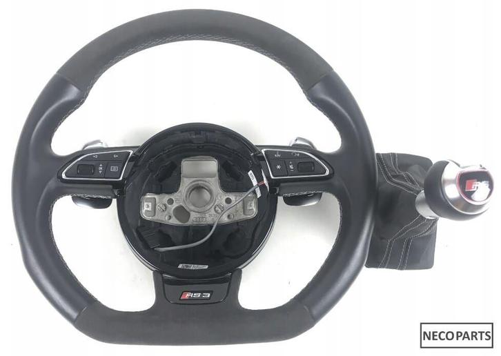 AUDI A3 8V RS3 S3 STUUR STUURWIEL VERSNELLINGSPOOK POOK, Auto-onderdelen, Besturing, Audi, Gebruikt, Ophalen of Verzenden
