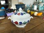Prachtige BOERENBONT Terrine Boch Doorsnede 19cm, Antiek en Kunst, Ophalen of Verzenden