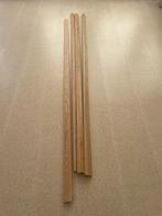 4 x 2,24 m massief eikenhouten plint, Doe-het-zelf en Verbouw, Plinten en Afwerking, Ophalen, Eiken, Nieuw, 200 tot 250 cm