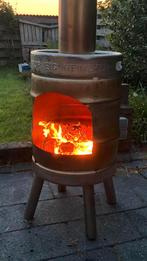 Rvs bierfust bierfusten tuinhaard terrashaard tuinkachel, Tuin en Terras, Tuinhaarden, Ophalen of Verzenden, Nieuw
