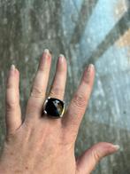 Nieuwe zilveren Onyx ring, gefacetteerd., Ophalen, Nieuw, Zilver