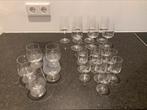 Set van 22 Wijnglazen, Verzamelen, Glas en Borrelglaasjes, Ophalen, Zo goed als nieuw, Overige typen