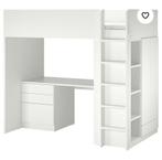 Te koop: Smastad stapelbed IKEA met bureau, lades en kastjes, Kinderen en Baby's, Gebruikt, Hoogslaper, Ophalen