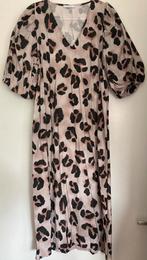 By Bar jurk leopard beige zwart L 40 izgs, Kleding | Dames, Jurken, By bar, Ophalen of Verzenden, Zo goed als nieuw, Maat 42/44 (L)