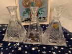 3 Bari / Riva 24% Lead crystals Carafes - European Economic, Antiek en Kunst, Antiek | Glas en Kristal, Ophalen of Verzenden