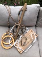3 in 1: Set met houten schommel, ringen en rekstok, Ophalen of Verzenden, Gebruikt, Overige typen