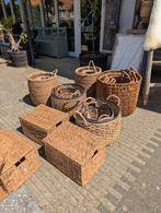 Rieten manden handgemaakte waterhyacint meubels en decoratie, Ophalen of Verzenden, Zo goed als nieuw, 5051CM, Info@ff-ietsanders.nl