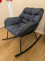 Schommelstoel, Ophalen, Gebruikt, Blauw, Stof