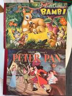 NOSTALGIE !!!  Peter Pan en Bambi, Gelezen, Ophalen of Verzenden, Sprookjes, Walt Disney