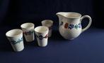 Boerenbont melkbekers met melkkan, Overige typen, Ophalen of Verzenden, Zo goed als nieuw, Aardewerk