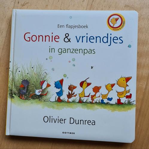 Olivier Dunrea - Gonnie en vriendjes in ganzenpas, Boeken, Kinderboeken | Baby's en Peuters, Zo goed als nieuw, Ophalen of Verzenden