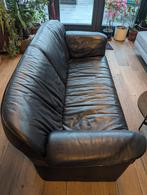 Leren bank, Huis en Inrichting, Banken | Bankstellen, Ophalen, Gebruikt, 150 tot 200 cm, Tweepersoons