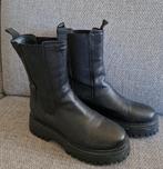 Maat 40 - HARPER zwarte echt LEREN laarzen / Biker Boots, Ophalen, Hoge laarzen, Harper, Zwart