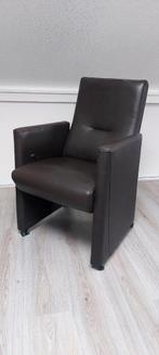 Leren stoelen, Huis en Inrichting, Fauteuils, Ophalen, Minder dan 75 cm, Leer, Zo goed als nieuw