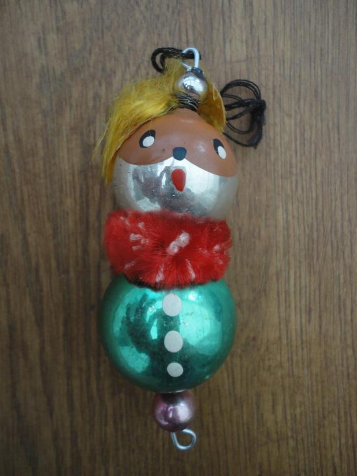 Mooie oude glazen kerstbal gablonzer model diertje, Diversen, Kerst, Gebruikt, Ophalen of Verzenden