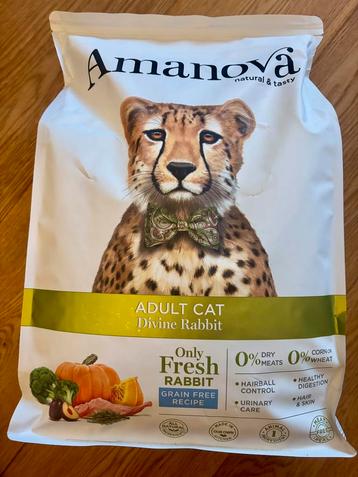 Nieuw Amanova Adult cat  Divine rabbit, graanvrij, 4 kg beschikbaar voor biedingen