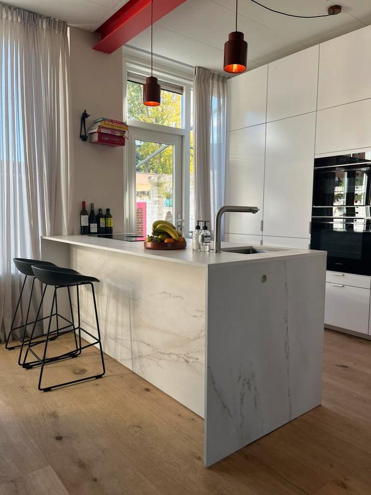 Werkbladen te koop, Huis en Inrichting, Keuken | Complete keukens, Nieuw, Overige typen, Wit, Composiet, Greeploos, Ophalen of Verzenden