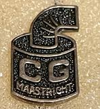 Vintage CG Maastricht Speldje, Ophalen of Verzenden, Gebruikt, Stad of Land, Speldje of Pin