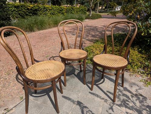 4x Thonet bistro stoel by ZPM Radomsko, Huis en Inrichting, Stoelen, Gebruikt, Bruin, Ophalen