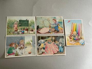 Vintage Themakaarten Annet Kossen  (1981) -  5 stuks beschikbaar voor biedingen