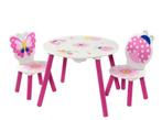 KINDERTAFEL EN STOELTJES BUTTERFLY NIEUW, -, -, Nieuw, Ophalen of Verzenden