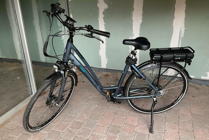 Amslod Hamilton MTX-600 blauw elektrische fiets 7Speed 600WH, Fietsen en Brommers, Elektrische fietsen, Zo goed als nieuw, Overige merken