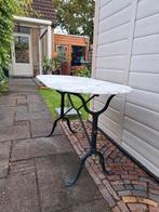 Tuintafel met zwaar marmeren blad., Tuin en Terras, Ophalen, Gebruikt
