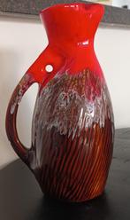 Unieke vintage West-Germany vaas/jug - Lava keramiek, Ophalen of Verzenden