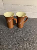 2 mokken /bekers, Ophalen, Zo goed als nieuw, Overige stijlen, Kop(pen) en/of Schotel(s)