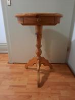 Ovaal tafeltje grenen, Huis en Inrichting, Tafels | Sidetables, Ophalen, Gebruikt, 25 tot 50 cm, Ovaal